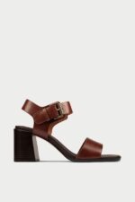 spiridoula metheniti shoes xalkida p landra 70 strap dark tan leather clarks