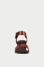spiridoula metheniti shoes xalkida p landra 70 strap dark tan leather clarks 3