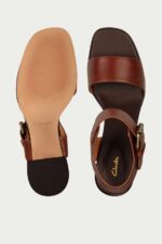 spiridoula metheniti shoes xalkida p landra 70 strap dark tan leather clarks 7