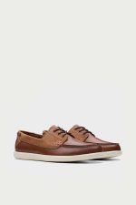 spiridoula metheniti shoes xalkida p clarks bratton boat dark tan leather 4