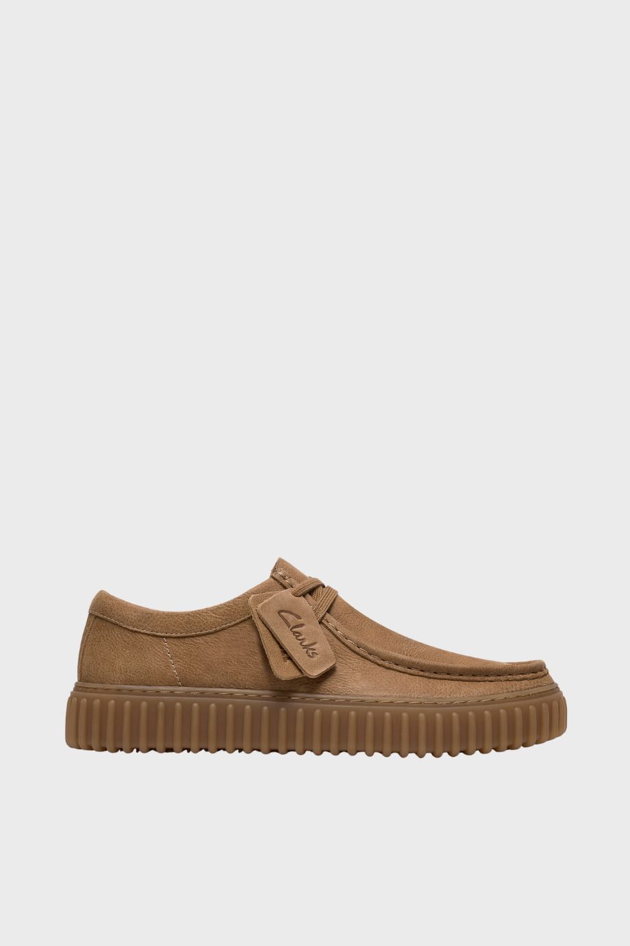 clarks torhill lo dark tan leather