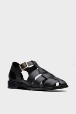 spiridoula metheniti shoes xalkida p clarks hana sun black leather 2