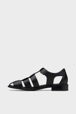 spiridoula metheniti shoes xalkida p clarks hana sun black leather 3