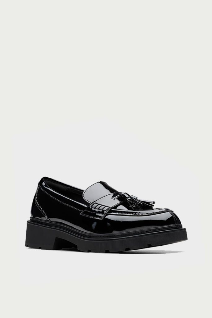spiridoula metheniti shoes xalkida p clarks lauryl tassel black patent 1