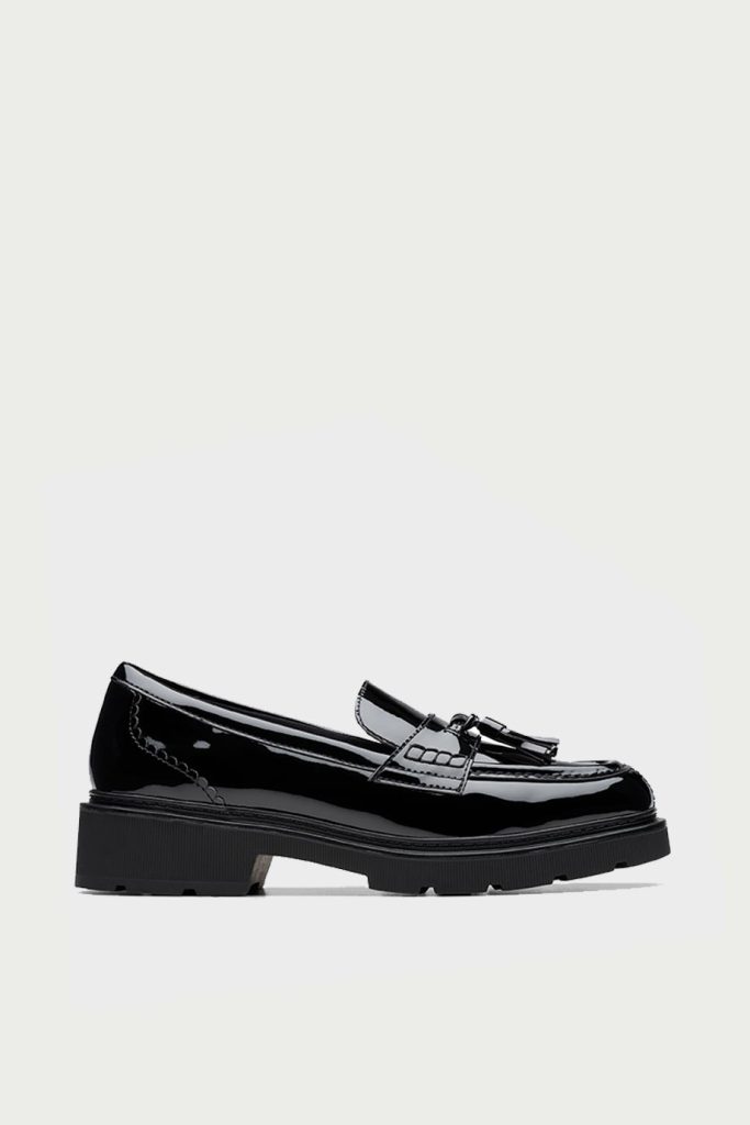 spiridoula metheniti shoes xalkida p clarks lauryl tassel black patent