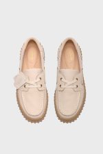 clarks torhill boat cream nubuck 5