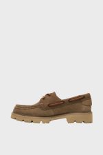 clarks cleyhill boat dark tan suede 2