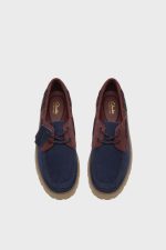 clarks cleyhill boat navy suede 5