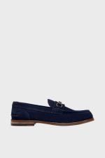 clarks craftjames lt navy suede
