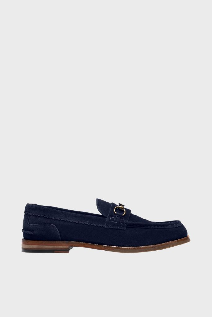 clarks craftjames lt navy suede