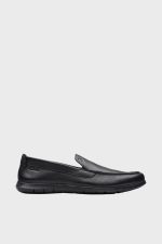 clarks flexway step black leather