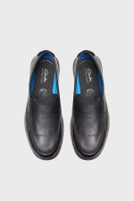 clarks flexway step black leather 5
