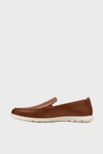 clarks flexway step tan white leather 2