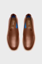 clarks flexway step tan white leather 4