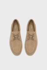 clarks lockford boat dark sand suede 4