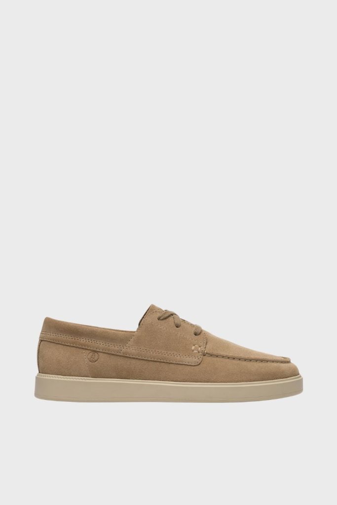 clarks lockford boat dark sand suede