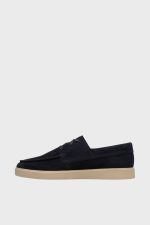 clarks lockford boat navy suede 1