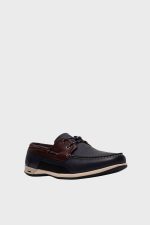 clarks orson sail navy leather 1