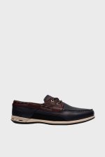 clarks orson sail navy leather
