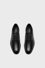 clarks steadwell lace black leather 3