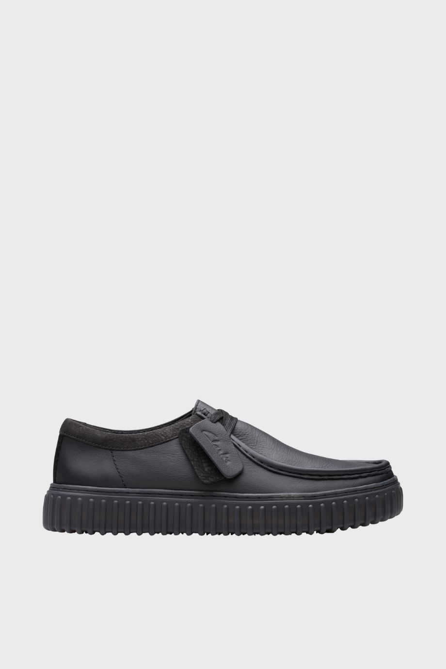 clarks torhill lo black leather