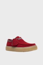 clarks torhill lo red suede 1