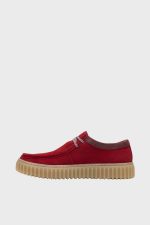 clarks torhill lo red suede 2