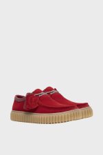clarks torhill lo red suede 4