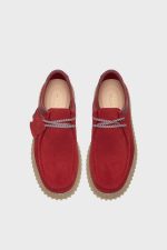 clarks torhill lo red suede 5