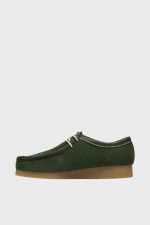 clarks wallabee evo green suede 2