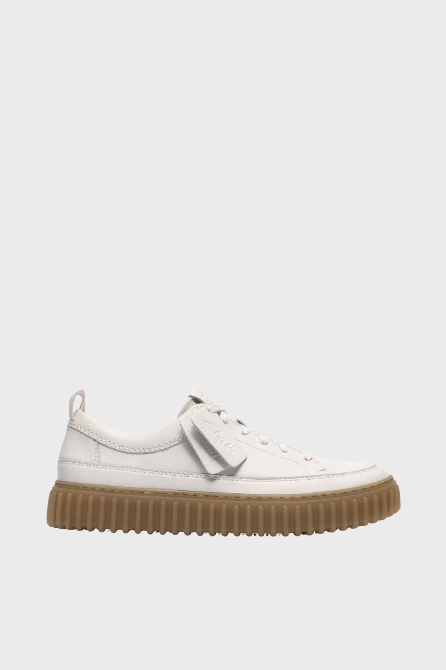 torhill lace white leather clarks 1