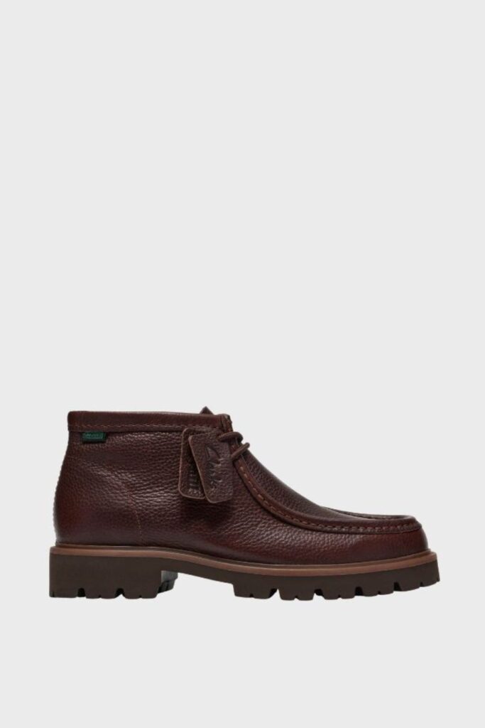 clarks cleyhill top brown leather