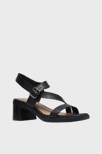 clarks jaylan sol black leather 1