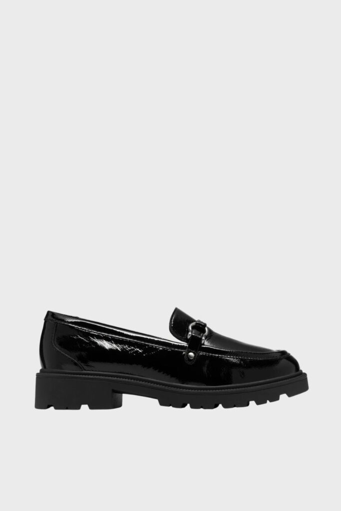clarks code l step black pat