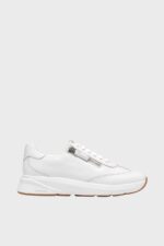 clarks code r run white leather