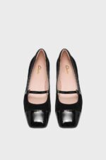 clarks crista strap black combi 5