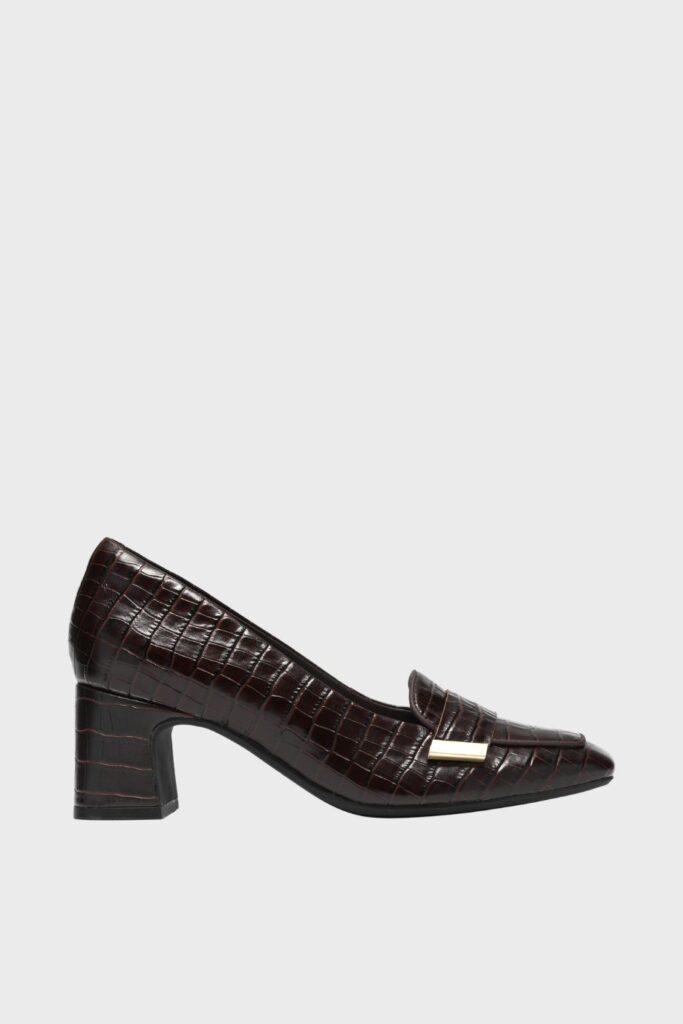 clarks fernie edge brown croc
