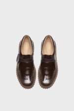 clarks torhill bee dark brown pat 5