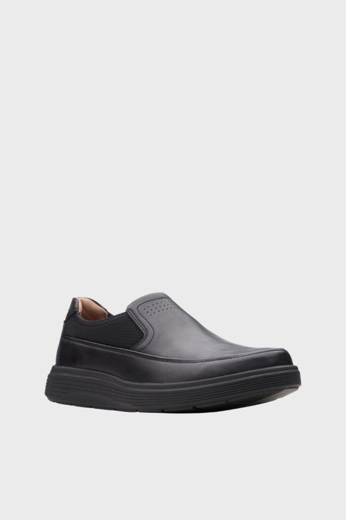 clarks un abode go black leather 1