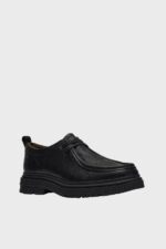 clarks badbury seam black leather 1