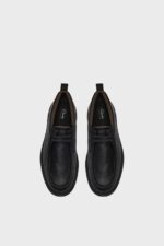 clarks badbury seam black leather 4