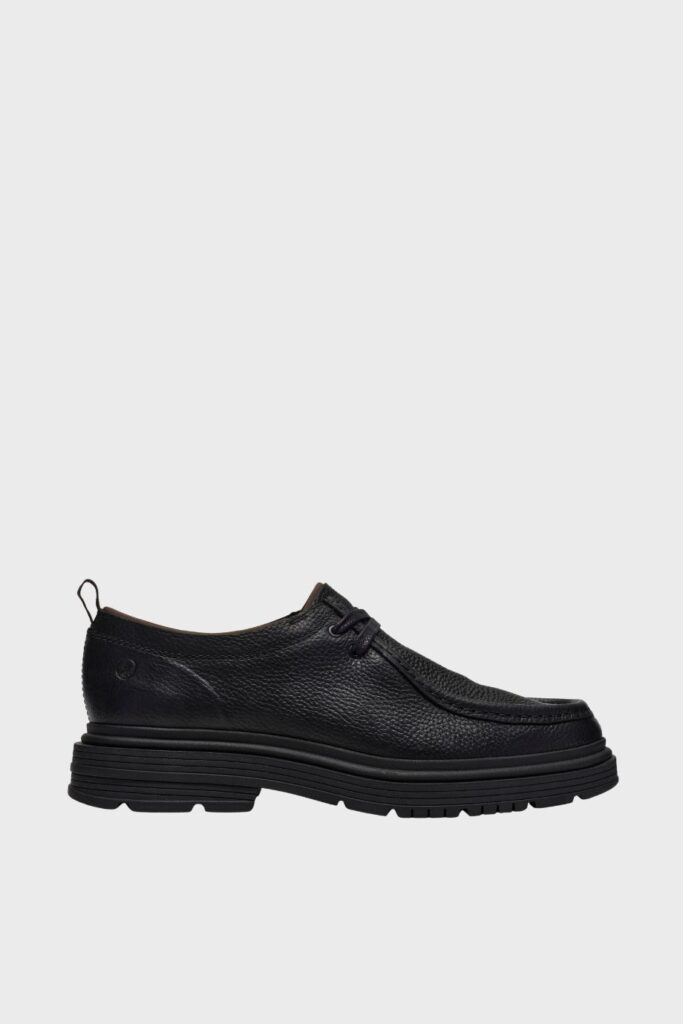 clarks badbury seam black leather