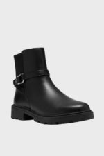 clarks code l bay black leather 3