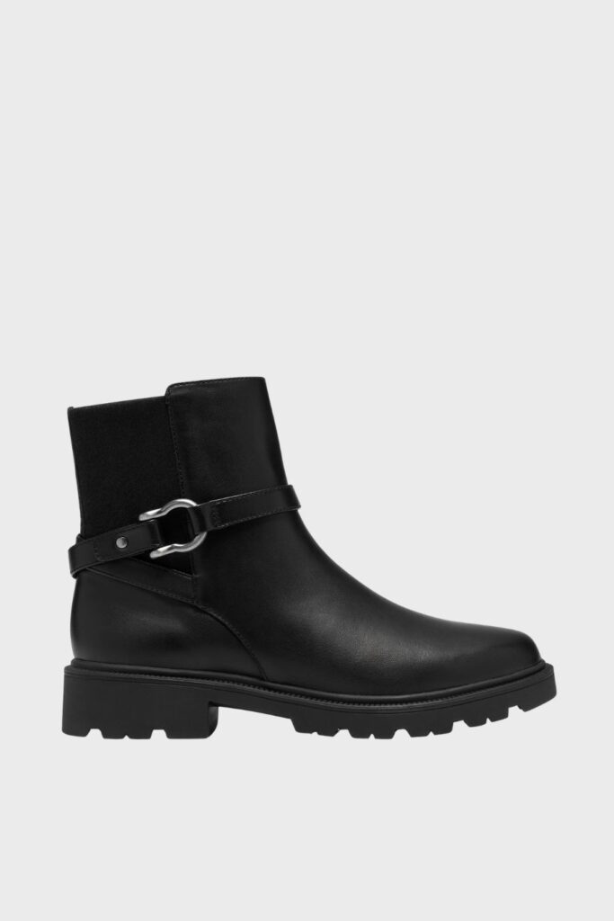 clarks code l bay black leather