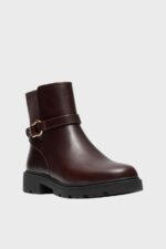 clarks code l bay dark brown leather 1