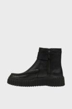 clarks torhill buckle black leather 1