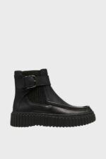 clarks torhill buckle black leather