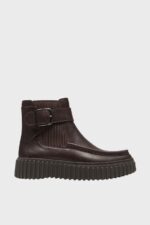 clarks torhill buckle dark brown