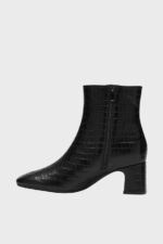 clarks fernie zip black croc 2