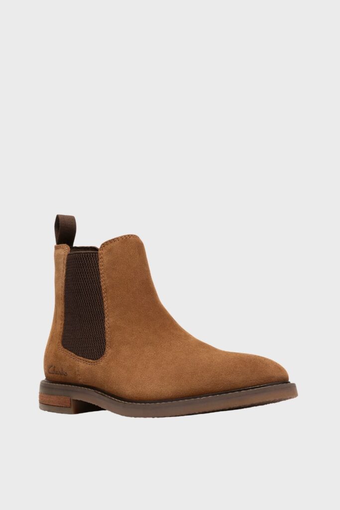clarks jaxen easy cola suede 1